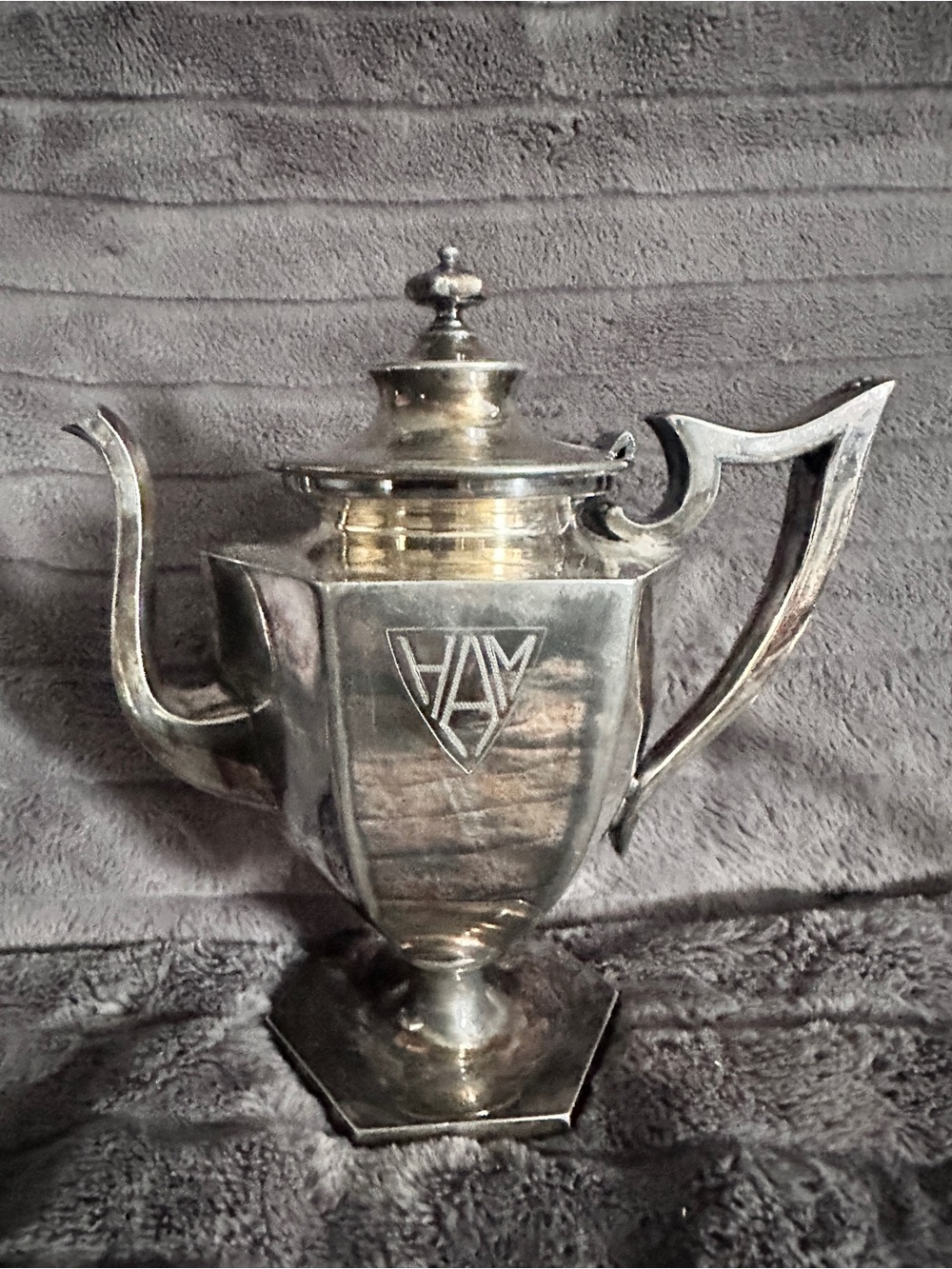 Dowd Rogers Silver-plated Tea/Coffee Pot with Monogram